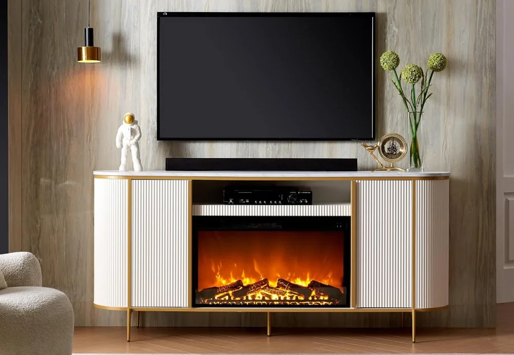 tv stands with electric fireplace