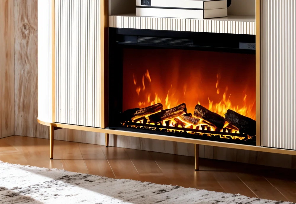 tv stand with electric fireplace